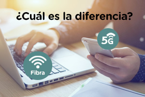Descubre las diferencias entre el 5G y la fibra óptica