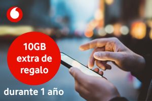 Consigue 10Gb extra gratis con Vodafone One durante un año