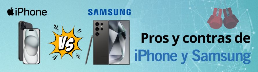Un iphone 15 contra un Samsung S24 Ultra
