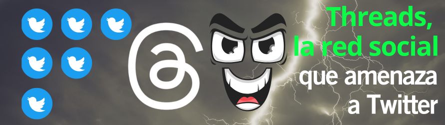 El logo de Threads hace huir a los logos de Twitter