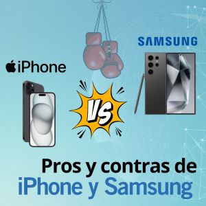 Un iphone 15 contra un Samsung S24 Ultra