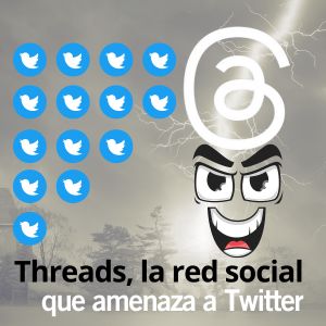 El logo de Threads hace huir a los logos de Twitter