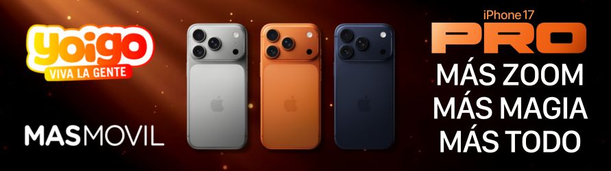 iPhone 17 Pro: zoom de locura y diseño de escándalo con Yoigo y MásMóvil